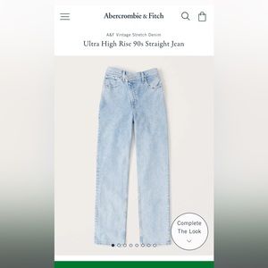 Abercrombie and fitch ultra high rise jeans size 8 long